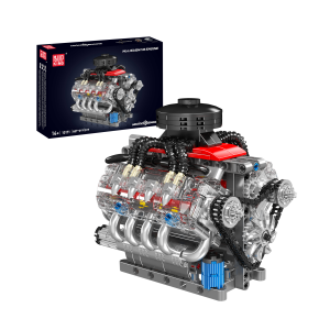 Mould King 10171 Chevy LSX454 Моторизованный V8-двигатель | 487 деталей