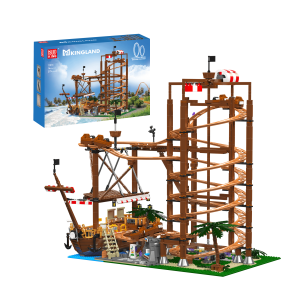 Mould King 11013 Double Helix roller coaster | 2,174 parts